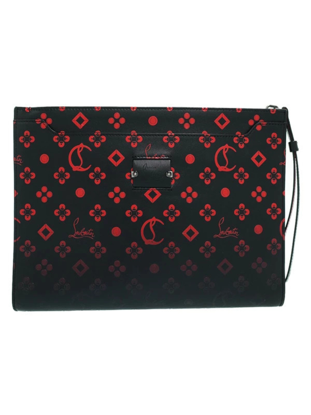 Christian Louboutin Degrade Monogram Leather striking black ombre logo